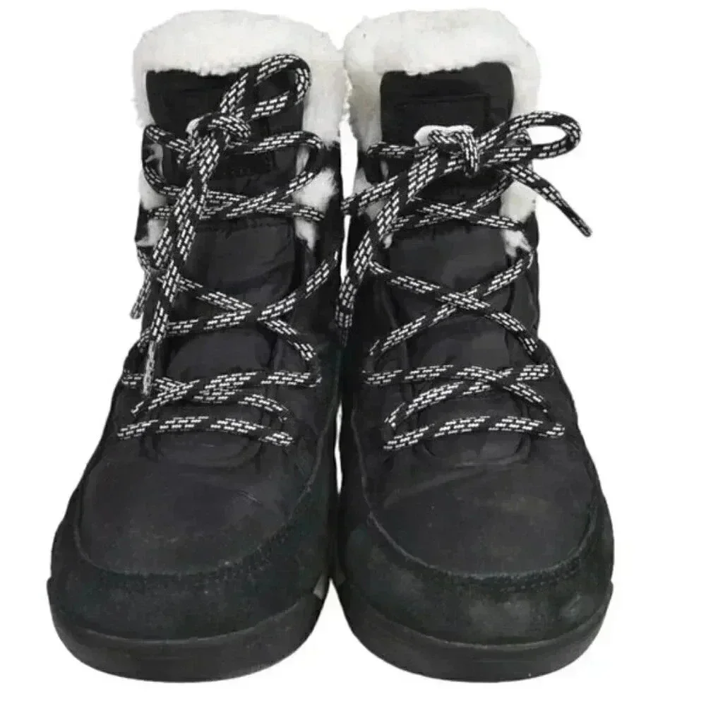 Sorel Whitney II Flurry Waterproof  Boot Suede Insulated Black Size 8 - Picture 6 of 14